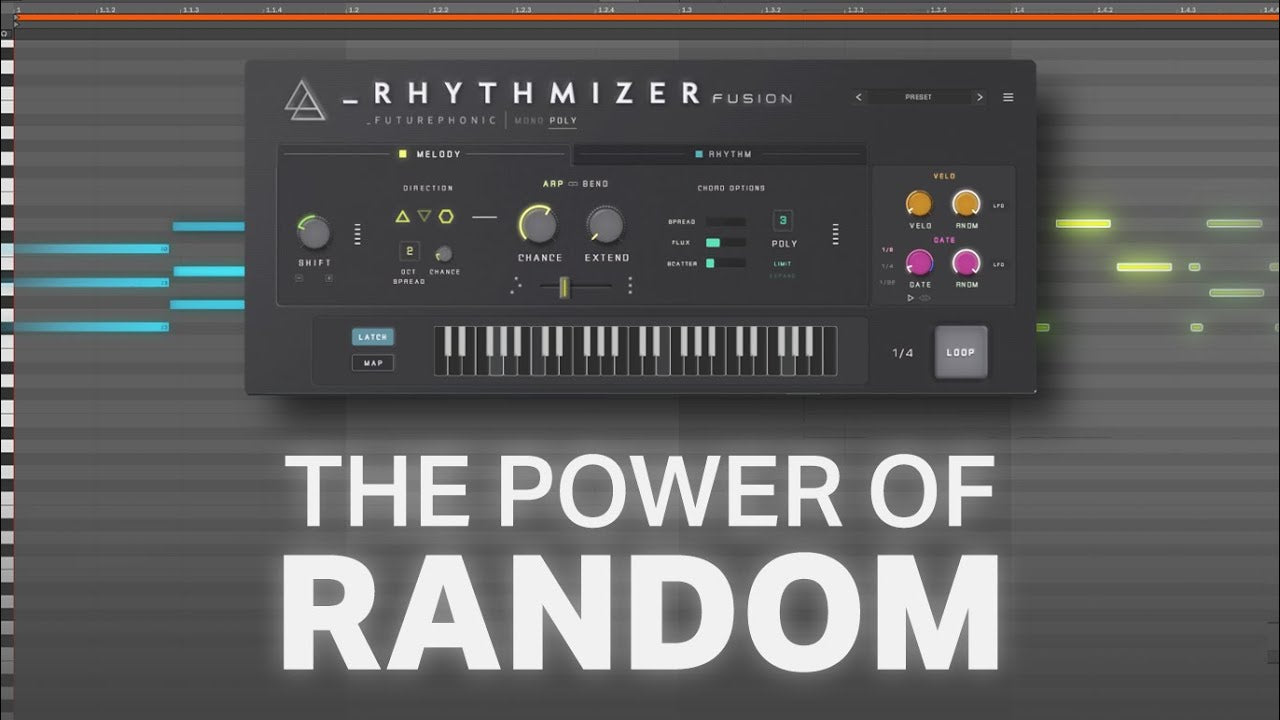 Load video: Watch the full video demo to see how Rhythmizer Ultra generates infinite randomised MIDI